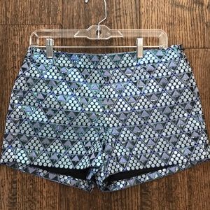JCrew Hot Shorts Metallic Sheen